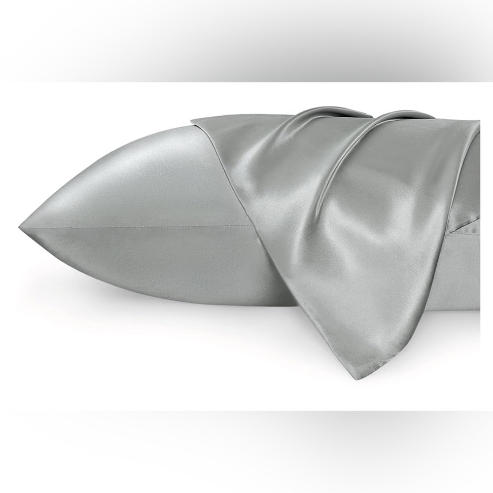 Bedsure Satin Pillowcase 2 Pack Similar to Silk Pillow Cases Standard Size